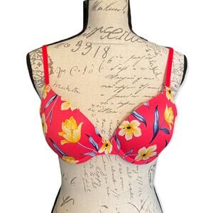 Victoria’s Secret Pink Floral Wear Everywhere Push Up Bra Size 32C